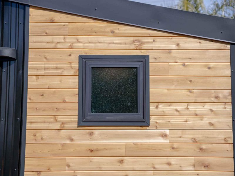 Piccola Minuet Tiny Home Frosted window